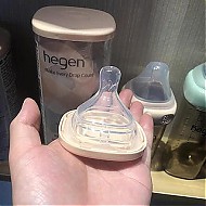 hegen 宽口径宝宝奶瓶新生儿超软硅胶奶嘴多规格可选奶瓶奶嘴组合