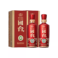 GUOTAI 国台 国标 酱香型白酒2018年酿造自饮 53度 500mL 2瓶