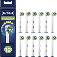 Oral-B 欧乐-B 欧乐B 多角度白色牙刷头12支装电动牙刷头替换头家庭装