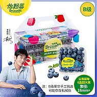 怡颗莓 Driscoll’s云南蓝莓经典超大果18mm+6盒装 新鲜水果