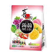 88VIP：XIZHILANG 喜之郎 蒟蒻果冻 5口味 400g（水蜜桃味+红葡萄味+草莓味+芒果味+青梅果冻）