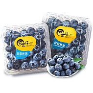 京世泽 国产高山蓝莓 时令蓝莓水果 6盒装125g/盒 14mm以下【中果】