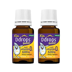 Ddrops 婴幼儿维生素D3滴剂 600IU*2瓶