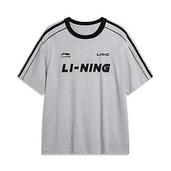LI-NING 李宁 男女同款圆领运动T恤 AHSU657-5