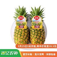 移动端、京东百亿补贴：Goodfarmer 佳农 菠萝 单重900g+ 2个