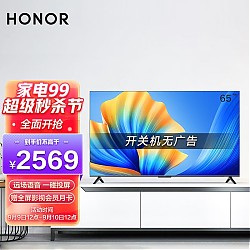 12点开始：HONOR 荣耀 智慧屏X3 HN65DNTS 液晶电视 65英寸 4K
