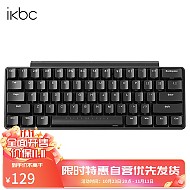 ikbc W200 mini 61键 2.4G无线机械键盘 黑色 Cherry青轴 无光