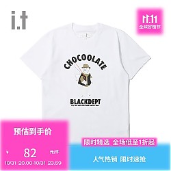 PLUS会员：:CHOCOOLATE 男士短袖T恤 B1XTECLTEU02K