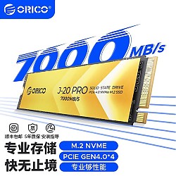 ORICO 奥睿科 J20Pro系列 NVMe协议 M.2固态硬盘SSD 1TB（PCIe4.0）