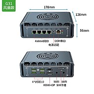 倍控 12代8505多核酷睿i7-1265U迷你电脑N100小主机软路由2.5G网卡M.2固态i3i5工控机爱快linux/centos