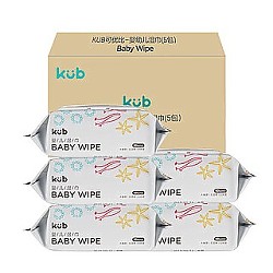 88VIP：KUB 可优比 婴儿手口专用湿巾 80抽*5包