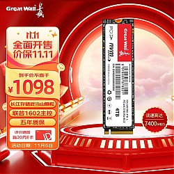 Great Wall 长城 GW7000 NVMe M.2固态硬盘 4TB （PCle 4.0）