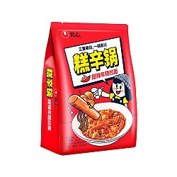 NONGSHIM 农心 甜辣双享年糕拉面锅 速食方便面韩式火锅休闲食品 205g*1包