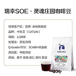 88VIP：瑞幸咖啡 soe 巴西灵魂庄园精品咖啡豆250g