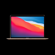 Apple 苹果 MacBook Air笔记本电脑 13.3英寸新款8核M1芯片轻薄本商务学生 金色 M1/8G/256G