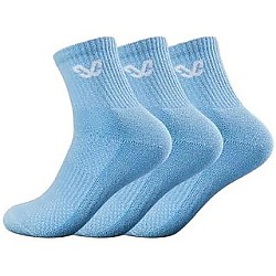 克洛斯威 专业运动篮球中筒袜 蓝色 3双装