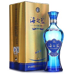 YANGHE 洋河 海之蓝 520ml 单瓶装蓝色经典 42%vol 浓香型白酒