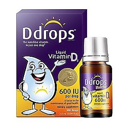 Ddrops 儿童维生素D3滴剂 600IU*2瓶