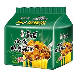 康师傅 方便面 经典小鸡炖蘑菇 泡面袋装速食 五连包 85g*5包