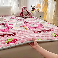 星晴 迪士尼卡通牛奶绒床垫软垫家用床褥垫加厚珊瑚绒垫冬季保暖垫被褥