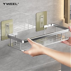 移动端、京东百亿补贴：YWEEL 一卫 太空铝浴室置物架 标准款 单层