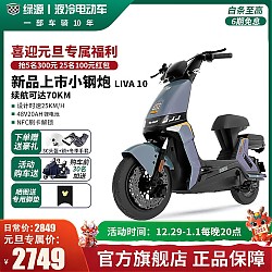 移动端、京东百亿补贴：LUYUAN 绿源 小钢炮 LIVA10  电动自行车