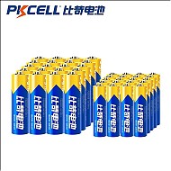 PKCELL 比苛 碳性干电池 5号20粒+7号20粒