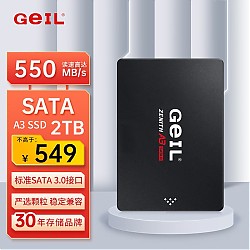 GeIL 金邦 2TB SSD固态硬盘550MB/S