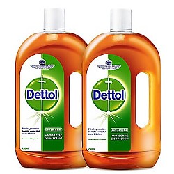 88VIP：Dettol 滴露 皮肤衣物家居消毒液1.8L*2瓶能有效杀菌