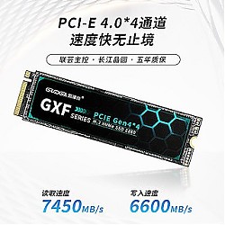 GUDGA 固德佳 GXF PRO M.2 NVMe PCIe4.0 PS5 1TB M2固态硬盘SSD