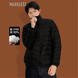 Markless 羽绒服男23年冬季90鹅绒防波水外套男士保暖