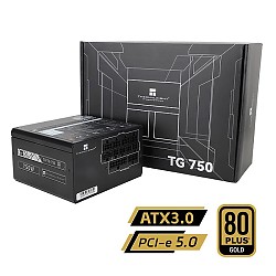利民 额定750W TR-TG750 ATX3.0电源 金牌全模组 原生PCIE5.0 全日系电解电容 14CM小机身