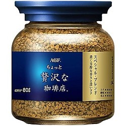AGF 日本进口AGF速溶黑咖啡美式无蔗糖咖啡冻干咖啡粉蓝罐正品旗舰店