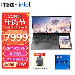 ThinkPad 思考本 ThinkBook 16p/Plus17 13/12代英特尔酷i7   plus17
