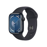 移动端、京东百亿补贴：Apple 苹果 Watch Series 9 智能手表 GPS款 41mm 午夜色 橡胶表带 S/M