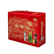 春节年货礼盒、爆卖年货：青岛啤酒 全家福礼盒装 5种人气单品组合 年货送礼