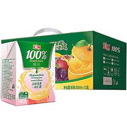88VIP：汇源 100%果汁苹果汁1L*5盒浓缩果蔬汁饮料整箱礼盒 1件装