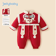 寒潮来了、拜年童装：JELLYBABY 婴儿冬装连体衣 59-80cm