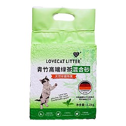 LOVECAT 爱宠爱猫 豆腐绿茶混合猫砂 2.2kg