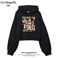 La Chapelle City 拉夏贝尔 短款 连帽卫衣 女款