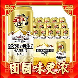 哈尔滨啤酒 小麦王450ml*15听
