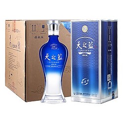 88VIP：YANGHE 洋河 天之蓝 蓝色经典 旗舰版 42%vol 浓香型白酒 520ml*6瓶