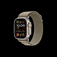 京东百亿补贴：Apple 苹果 Watch Ultra2 智能手表 GPS+蜂窝版 49mm 钛金属 橄榄色 高山回环表带 小号