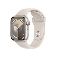 Apple 苹果 Watch Series 9 智能手表 GPS款 41mm 星光色 橡胶表带 S/M