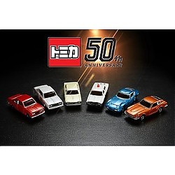 TAKARA TOMY 多美 TOMY多美卡50周年小汽车模型合金仿真纪念款丰田皇冠跑警车玩具