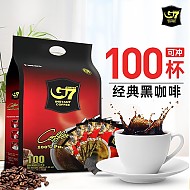G7 COFFEE 越南进口 中原G7纯黑速溶咖啡 200g（2g*100包）
