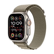 18点开始、百亿补贴：Apple 苹果 Watch Ultra2 智能手表 GPS+蜂窝版 49mm 钛金属 橄榄色 高山回环表带 小号