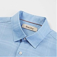 Hieiika 海一家 日常可穿2024春季时尚格纹舒适男士长袖衬衫