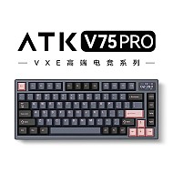 艾泰克;ATK ATK 艾泰克 VXE V75PRO 三模机械键盘 半铝坨坨 81键 青海湖轴