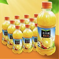 美汁源 果粒橙橙汁300ml*12瓶果肉果粒饮料小瓶装可口可乐整箱特价